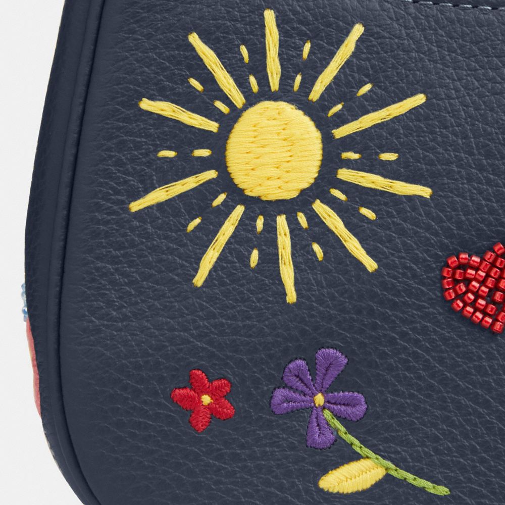 Teri Mini Crossbody Bag With Embroidery