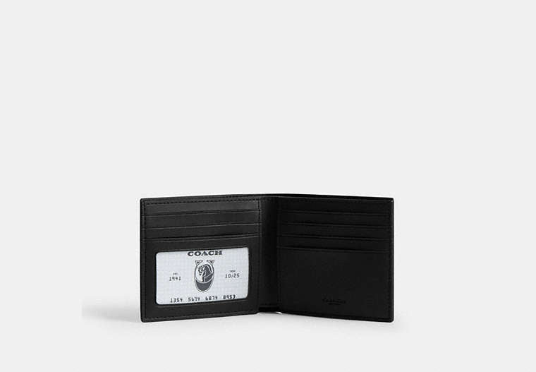 Id Billfold Wallet In Signature Canvas With Varsity Stripe