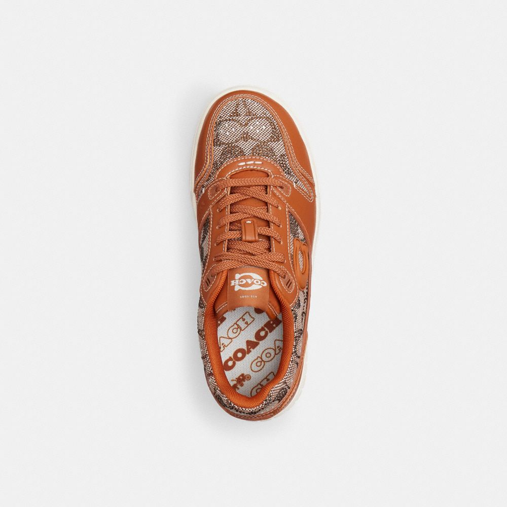 Soho Sneaker In Crystal Signature Jacquard