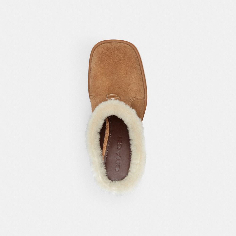 Sculpted C Heeled Mule