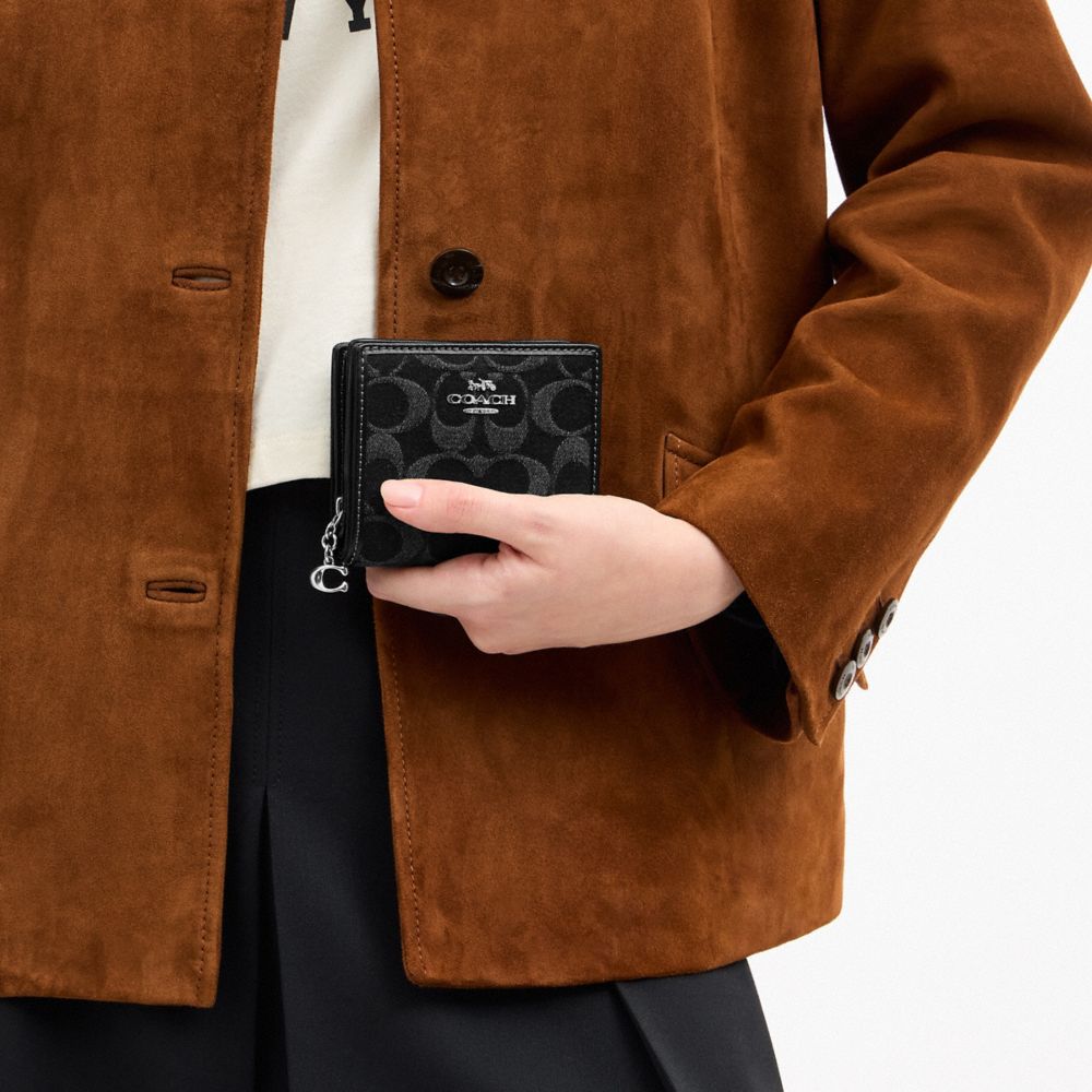 Snap Wallet With Cherry Print
