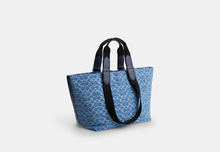 Small Tour Tote Bag In Signature Denim