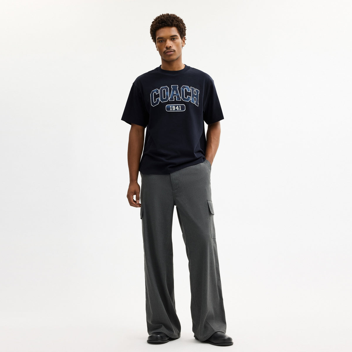 Camo Relaxed T-Shirt In Organic Cotton