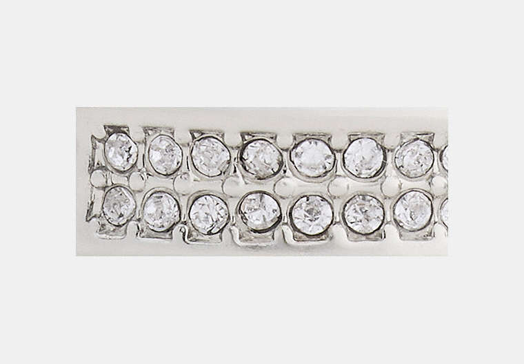 Pavé C Huggie Earrings