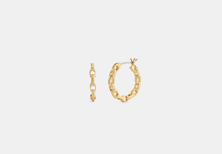 Linked C Small Hoop Earrings