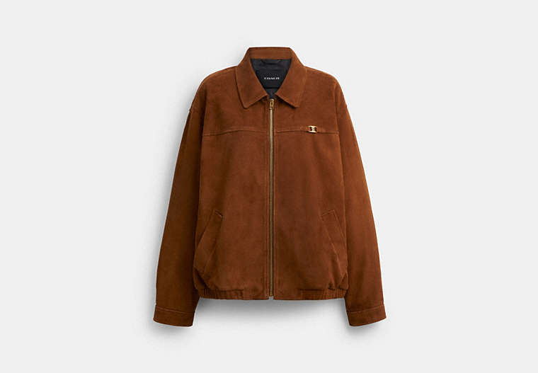 Heritage C Oversized Suede Bomber