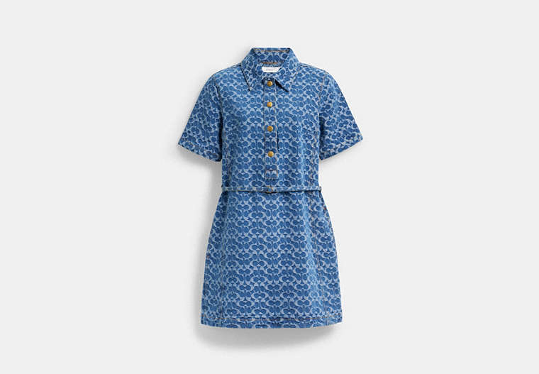 Signature Denim Dress In Organic Cotton