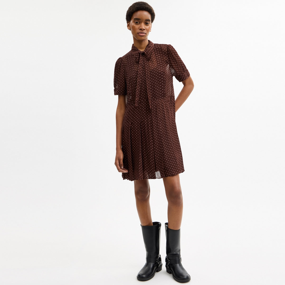 Printed Shirt Dress
