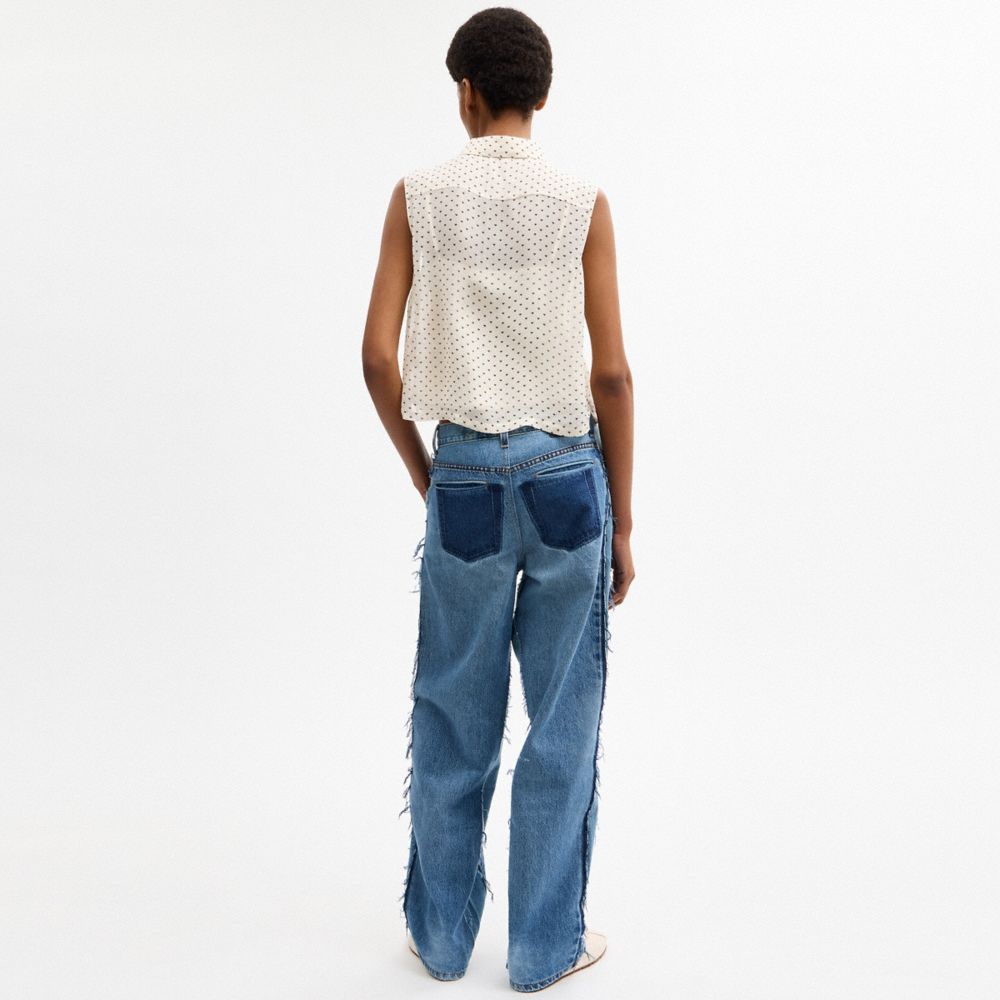 Cropped Sleeveless Blouse