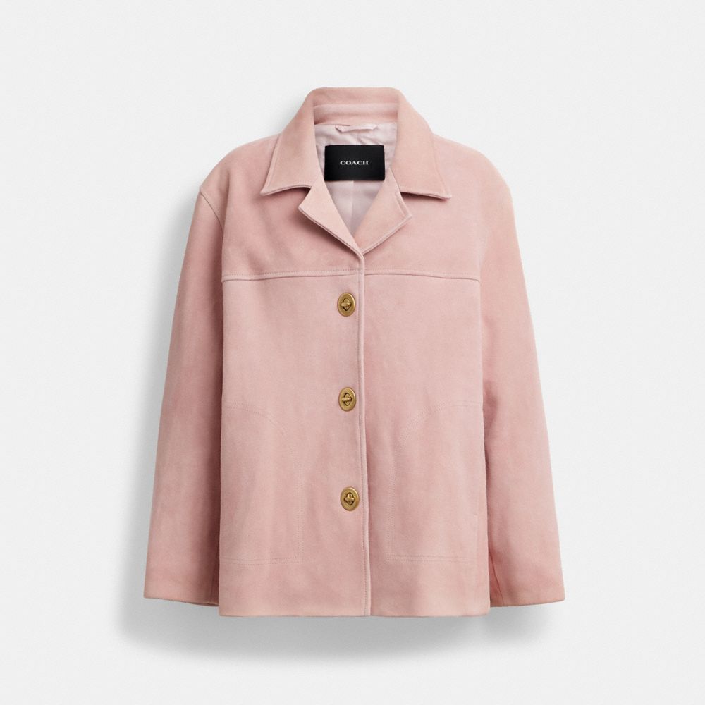 Suede Turnlock Jacket