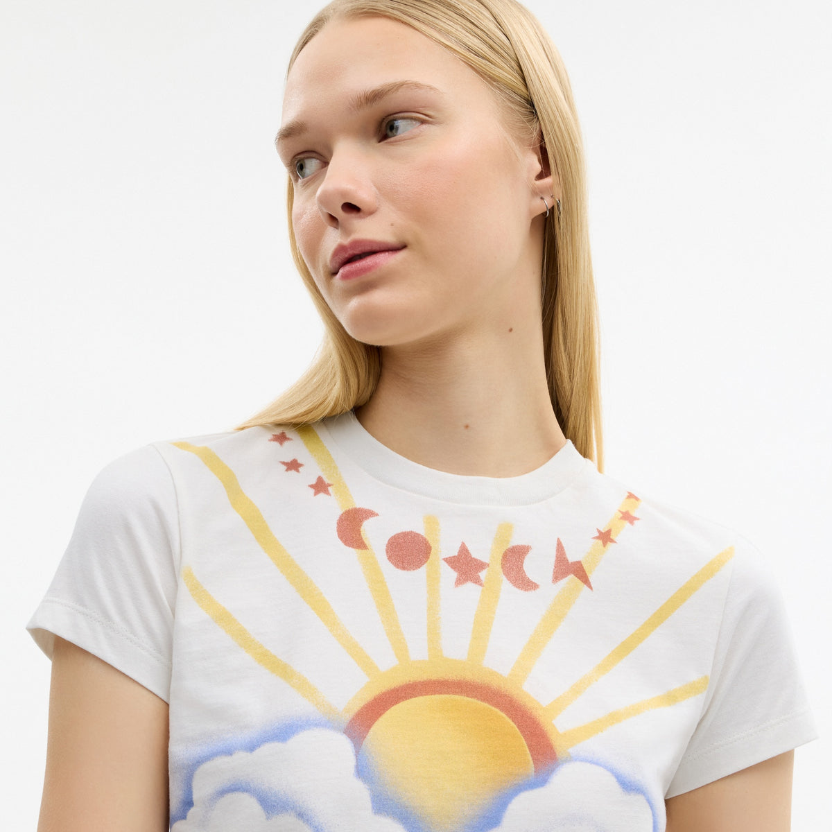Airbrush 90's Fit T-Shirt In Organic Cotton