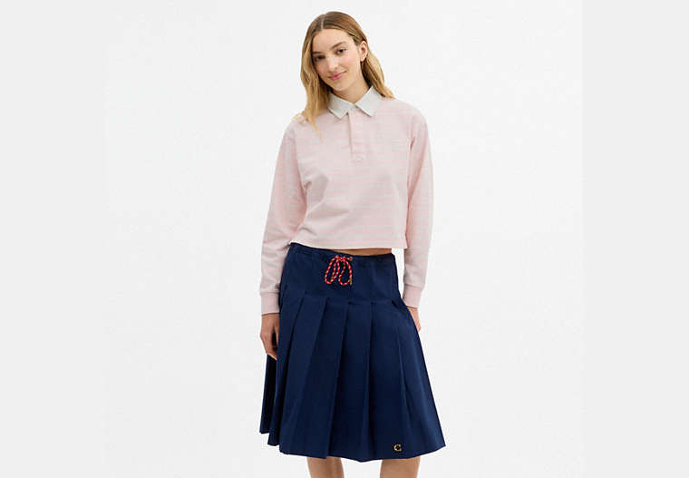 Horse And Carriage Striped Rugby Polo In Organic Cotton