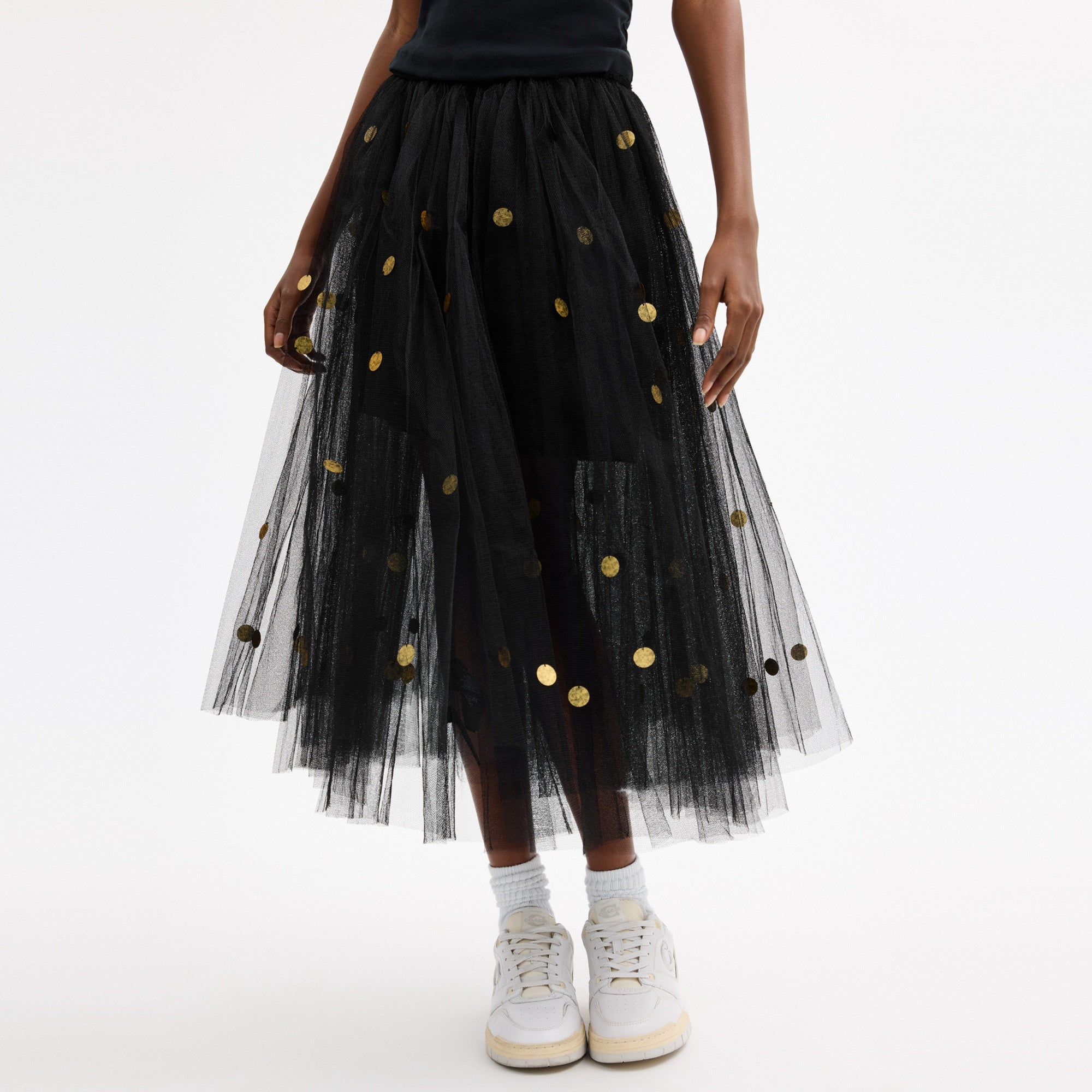 Sequin Paillette Tulle Skirt In Recycled Polyester