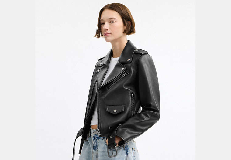 Belted Moto Jacket