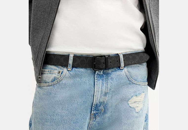 Boxed Roller Buckle Cut-To-Size Reversible Belt, 38 Mm