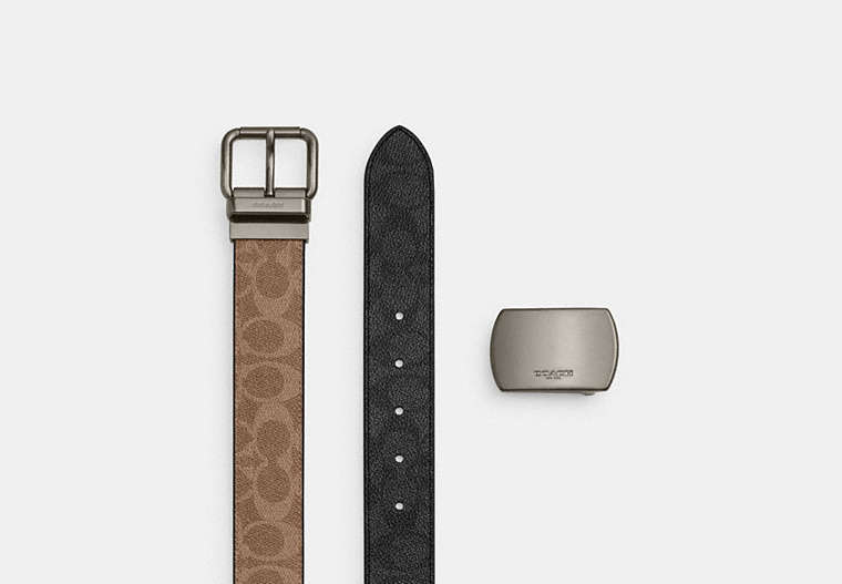 Boxed Roller Buckle Cut-To-Size Reversible Belt, 38 Mm