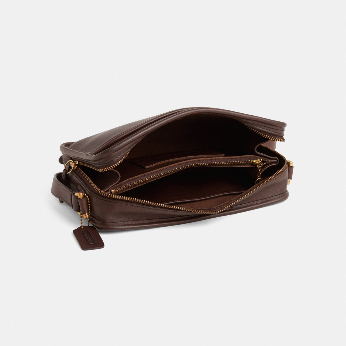 Vintage Multi Compartment Zip Bag
