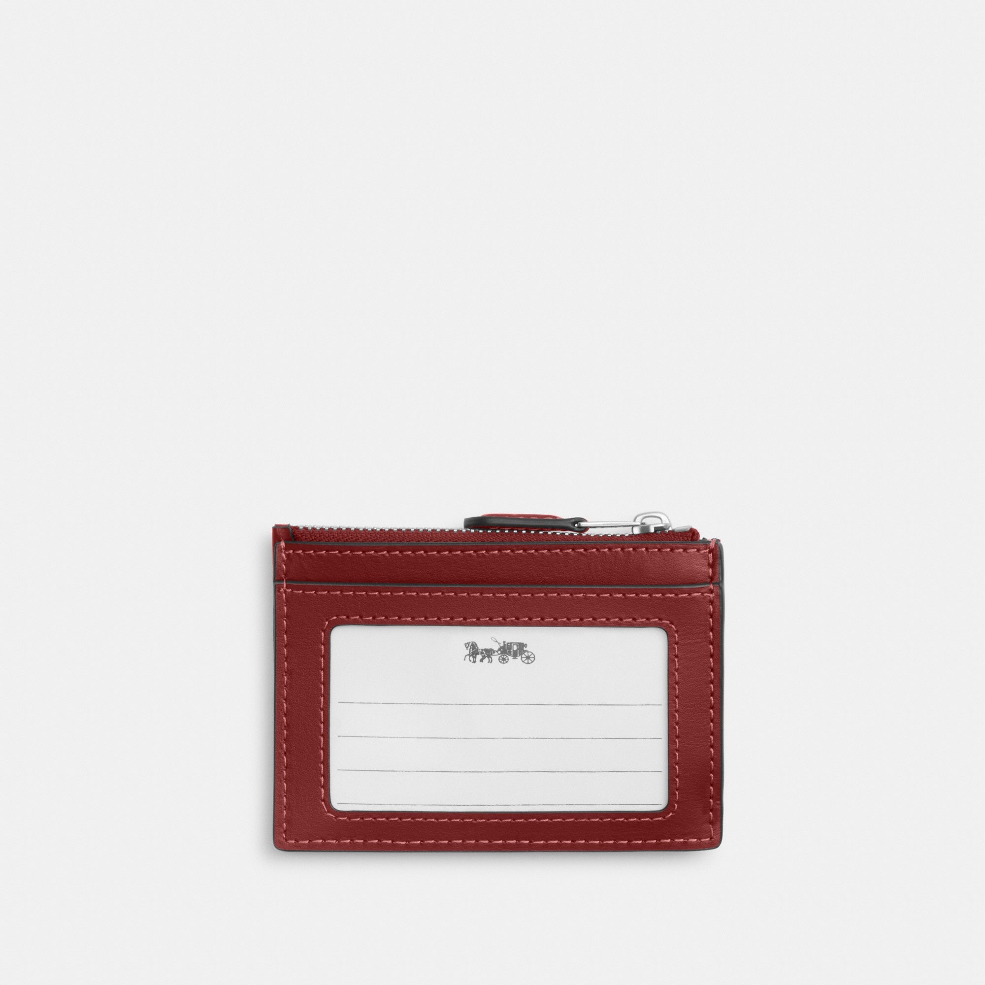 Mini Skinny Id Case In Signature Denim