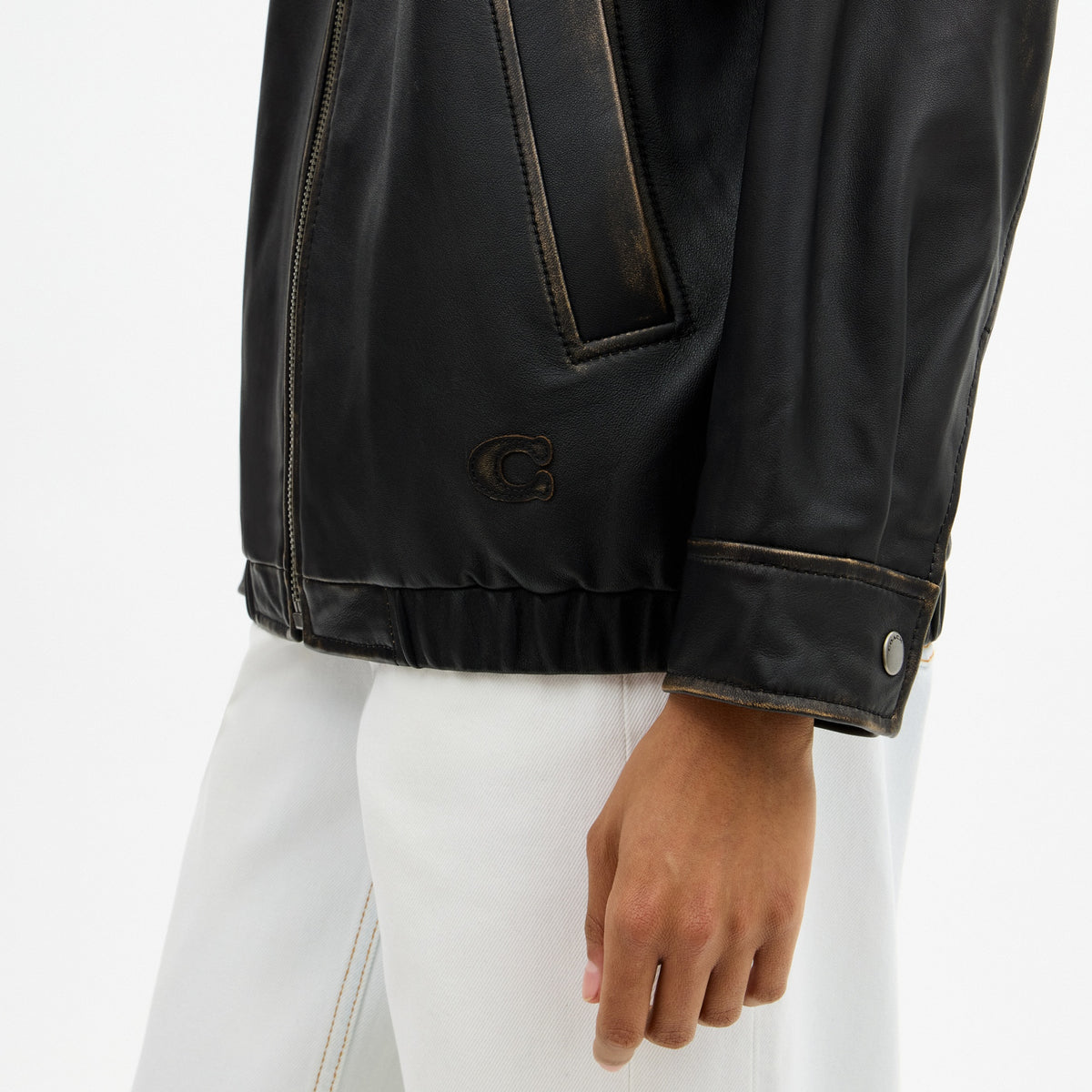 Loved Oversized Leather Jacket