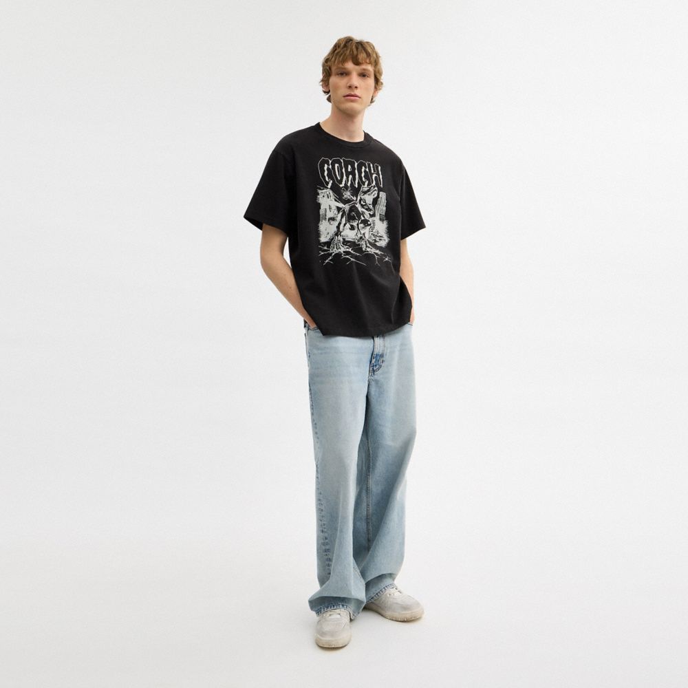 Dinosaur City Relaxed T-Shirt In Organic Cotton