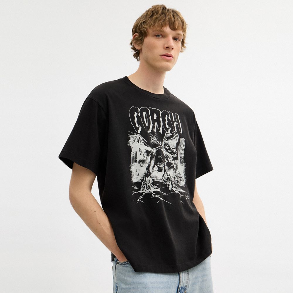 Dinosaur City Relaxed T-Shirt In Organic Cotton