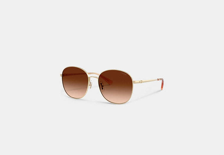 C Hardware Metal Round Sunglasses