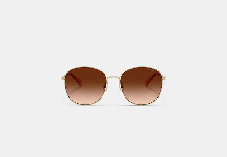 C Hardware Metal Round Sunglasses
