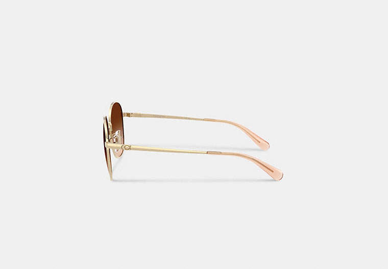 C Hardware Metal Round Sunglasses
