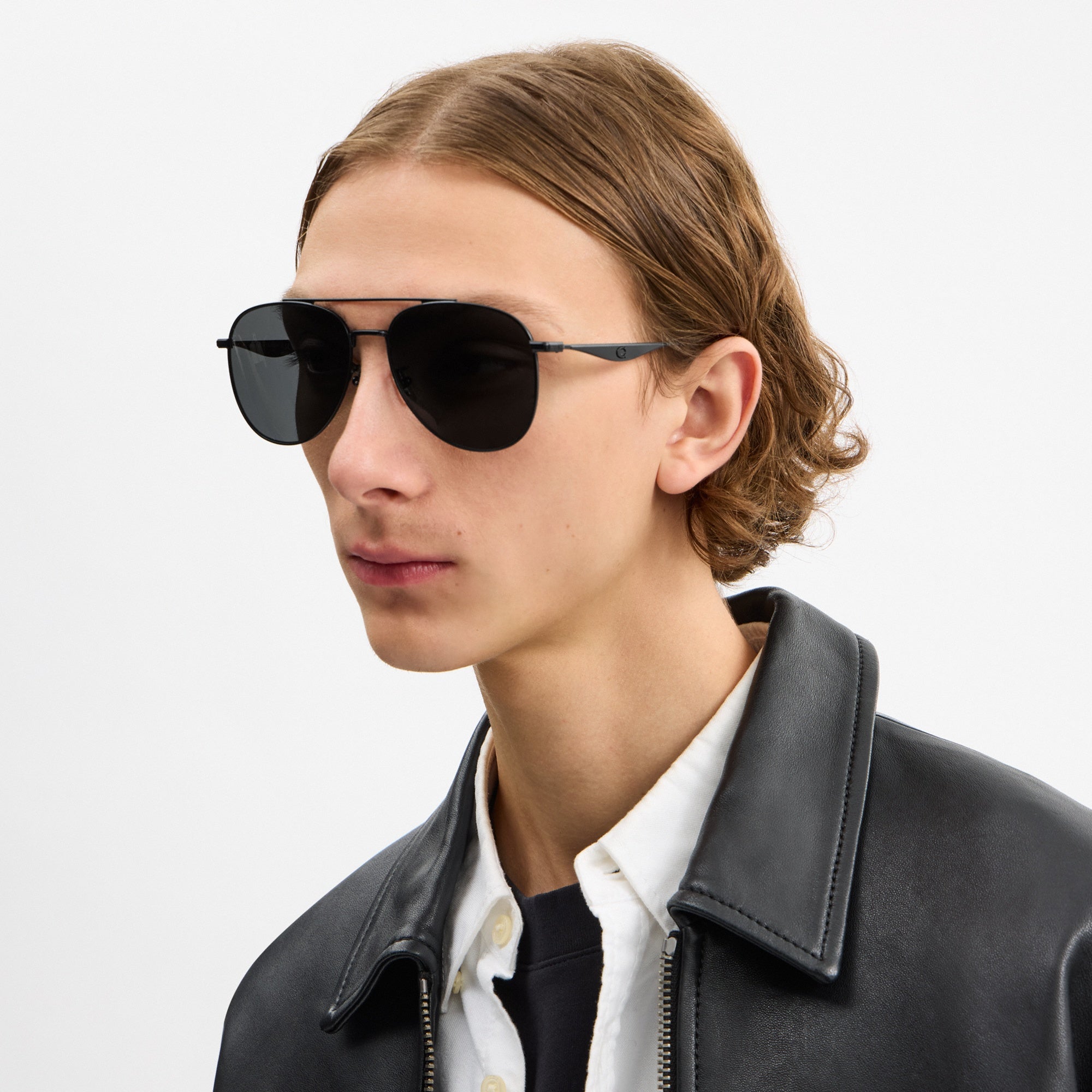C Hardware Metal Pilot Sunglasses
