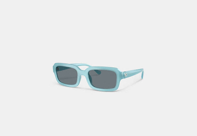 C Heart Narrow Square Sunglassses