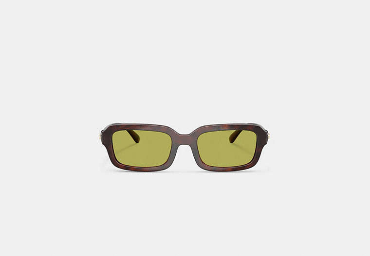C Heart Narrow Square Sunglassses