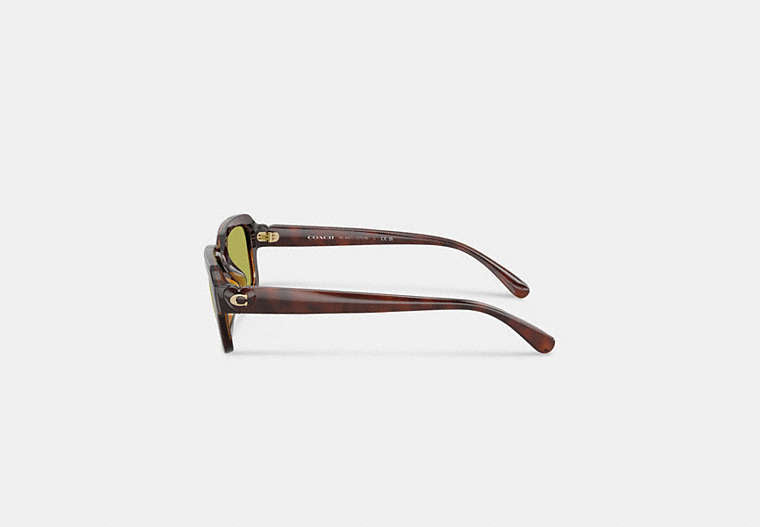 C Heart Narrow Square Sunglassses