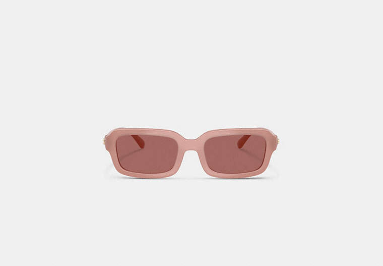 C Heart Narrow Square Sunglassses