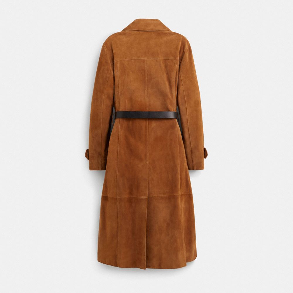Reloved Suede Trench Coat