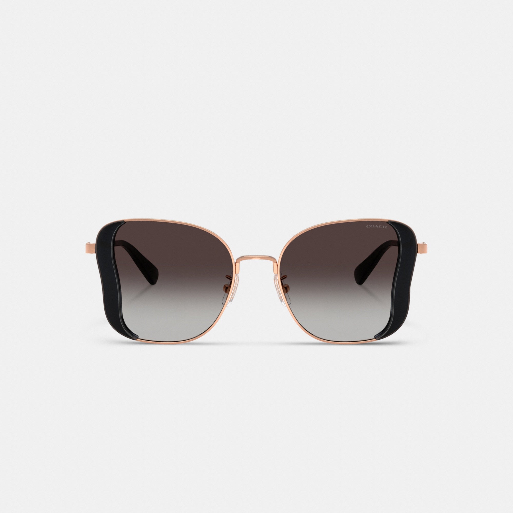 C Hardware Metal Butterfly Square Sunglasses