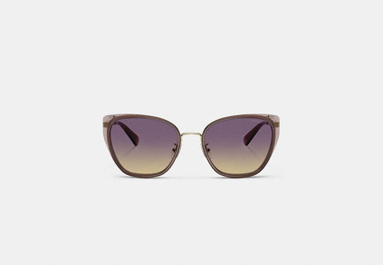 C Hardware Metal Square Sunglasses