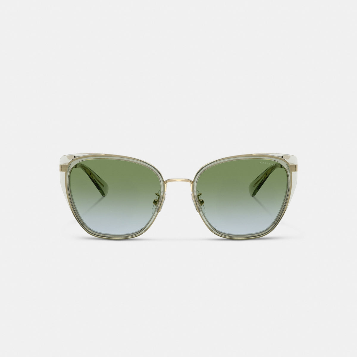 C Hardware Metal Square Sunglasses
