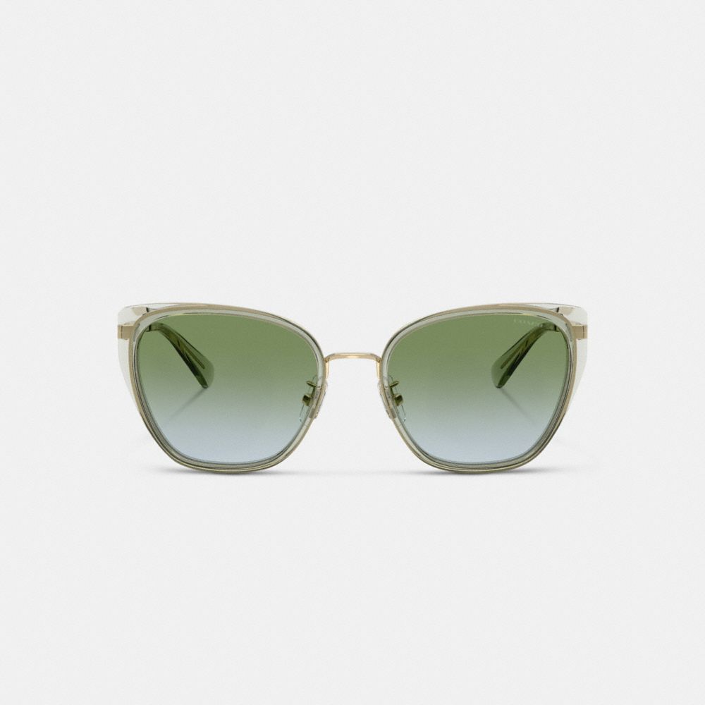 C Hardware Metal Square Sunglasses