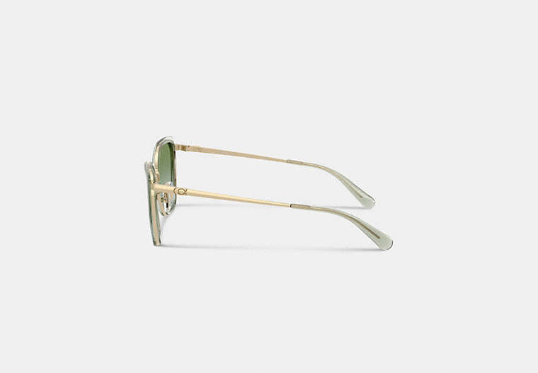 C Hardware Metal Square Sunglasses