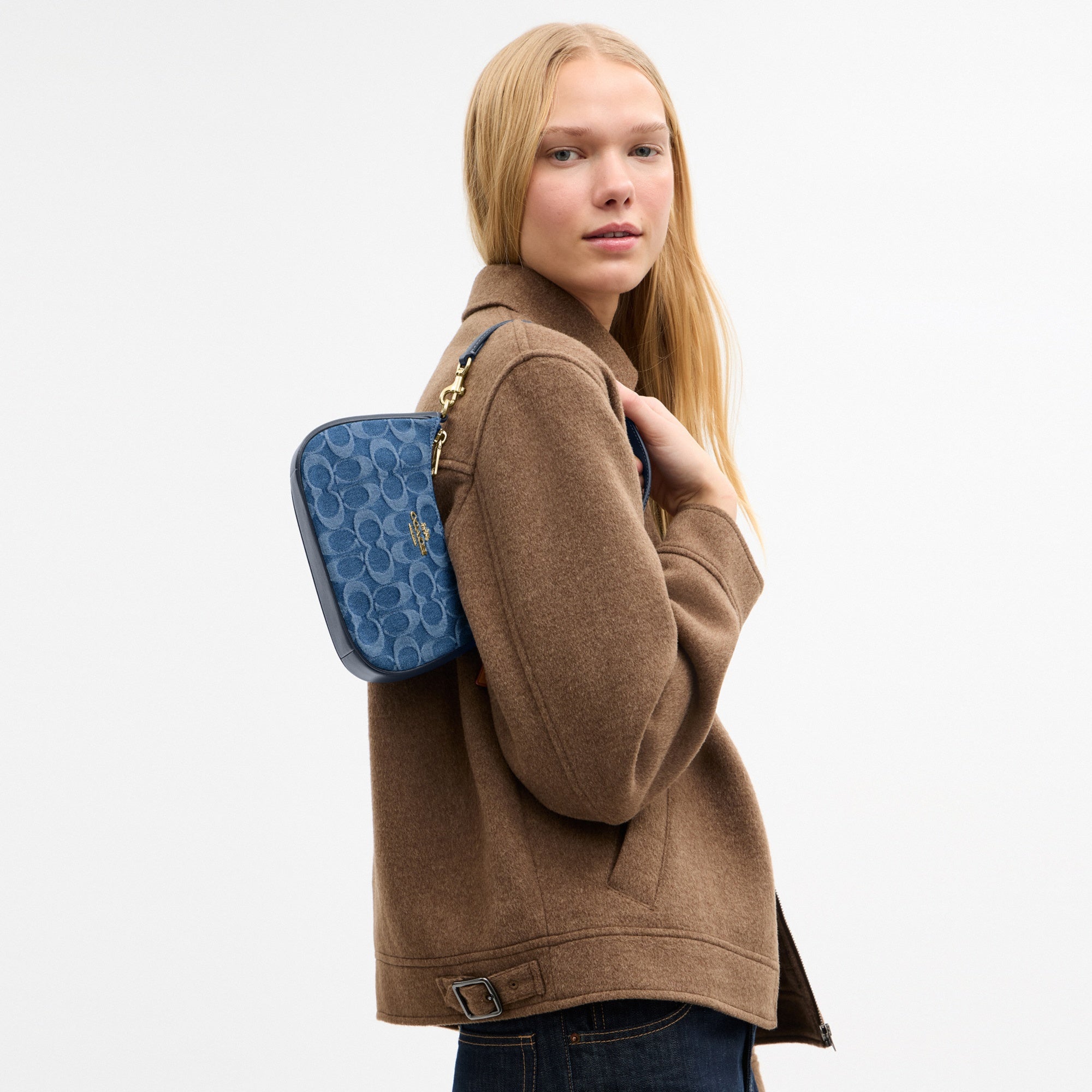 Teri Mini Crossbody Bag In Signature Denim