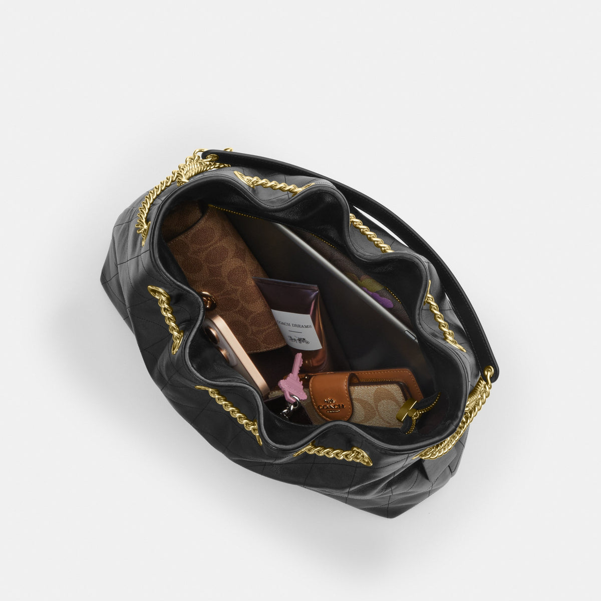 Evelyn Shoulder Bag With Quilting