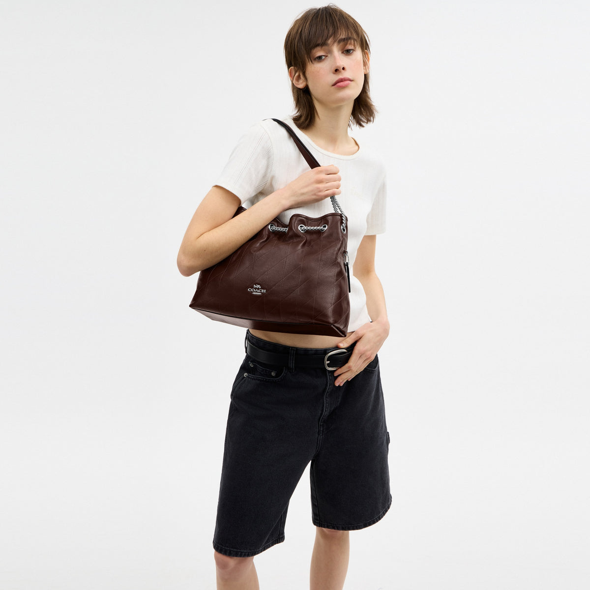 Evelyn Shoulder Bag With Quilting