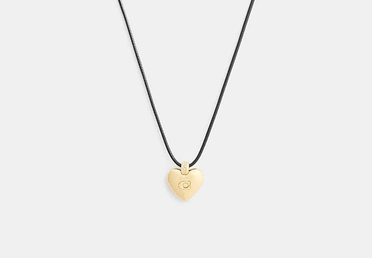 Signature Heart Cord Pendant Necklace