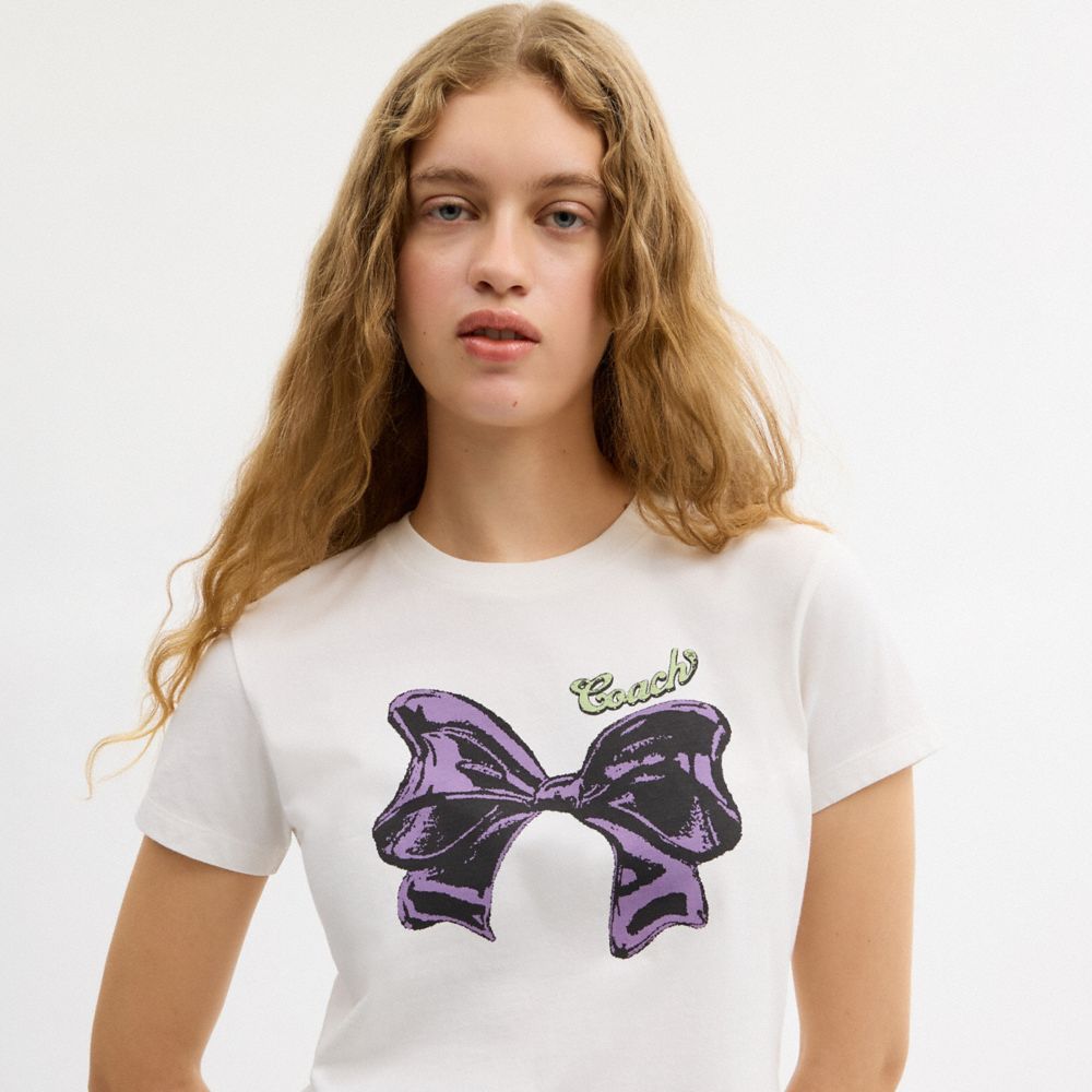 Bow T-Shirt In Organic Cotton