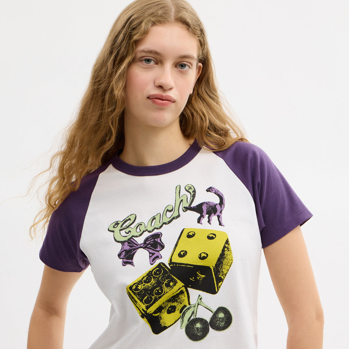 Charms Raglan T-Shirt In Organic Cotton