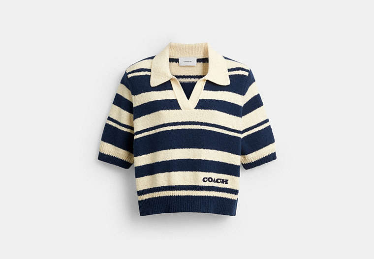 Striped Knit Polo