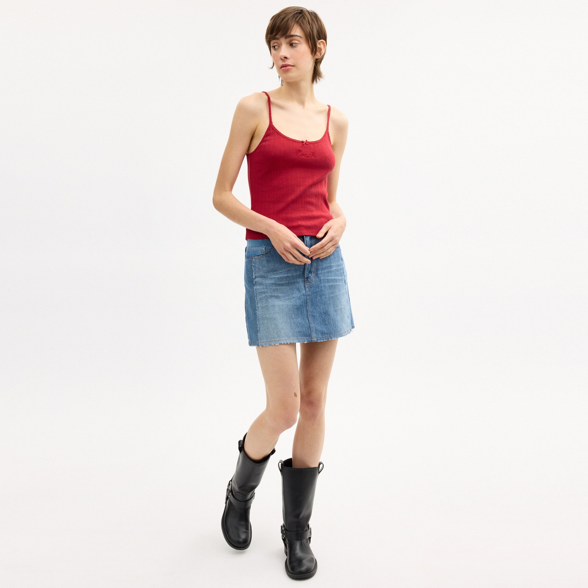 Pointelle Tank