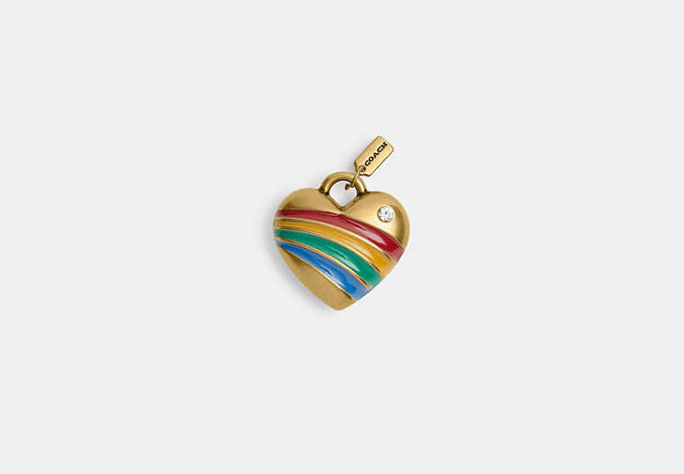 Rainbow Heart Shoelace Charm