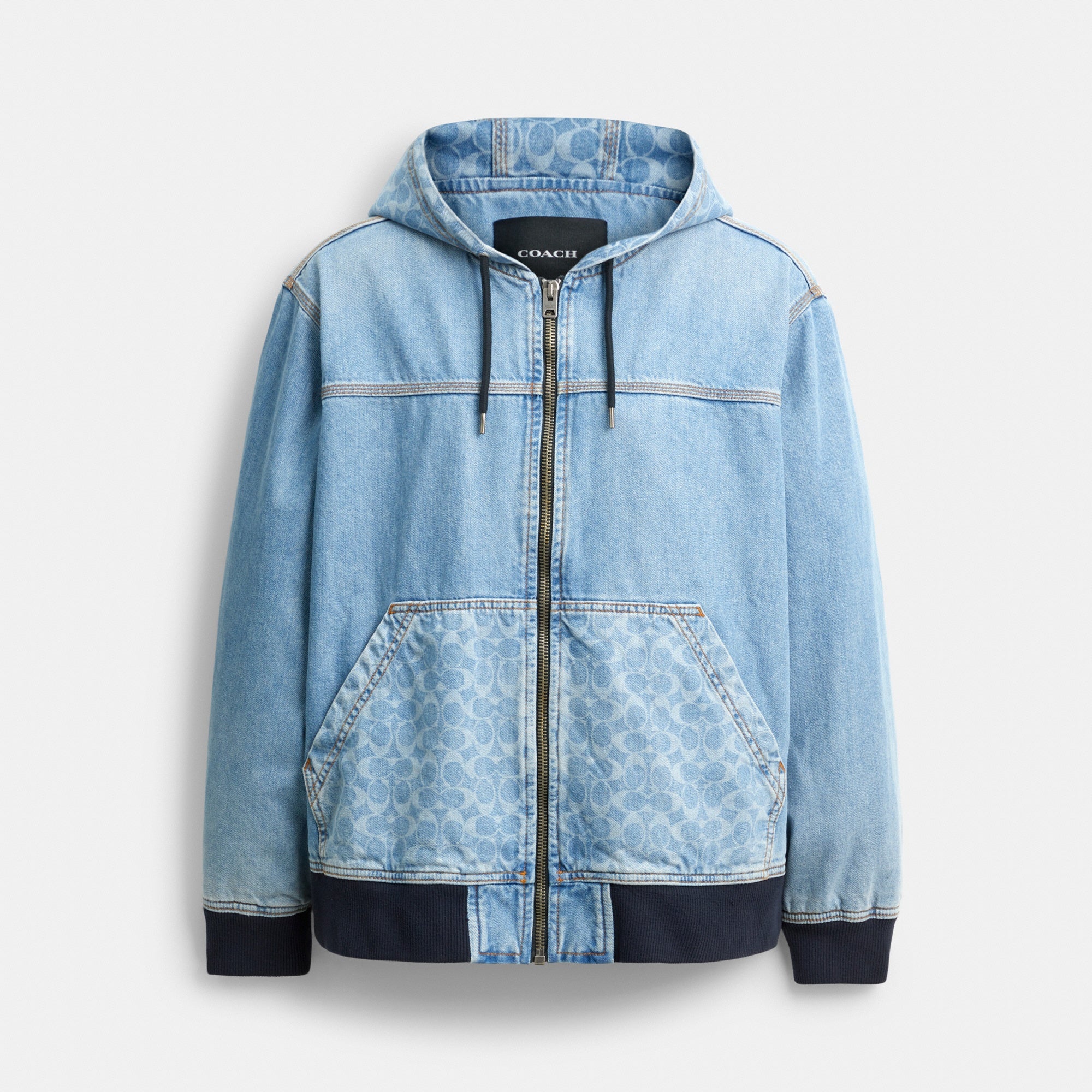 Signature Denim Zip Jacket