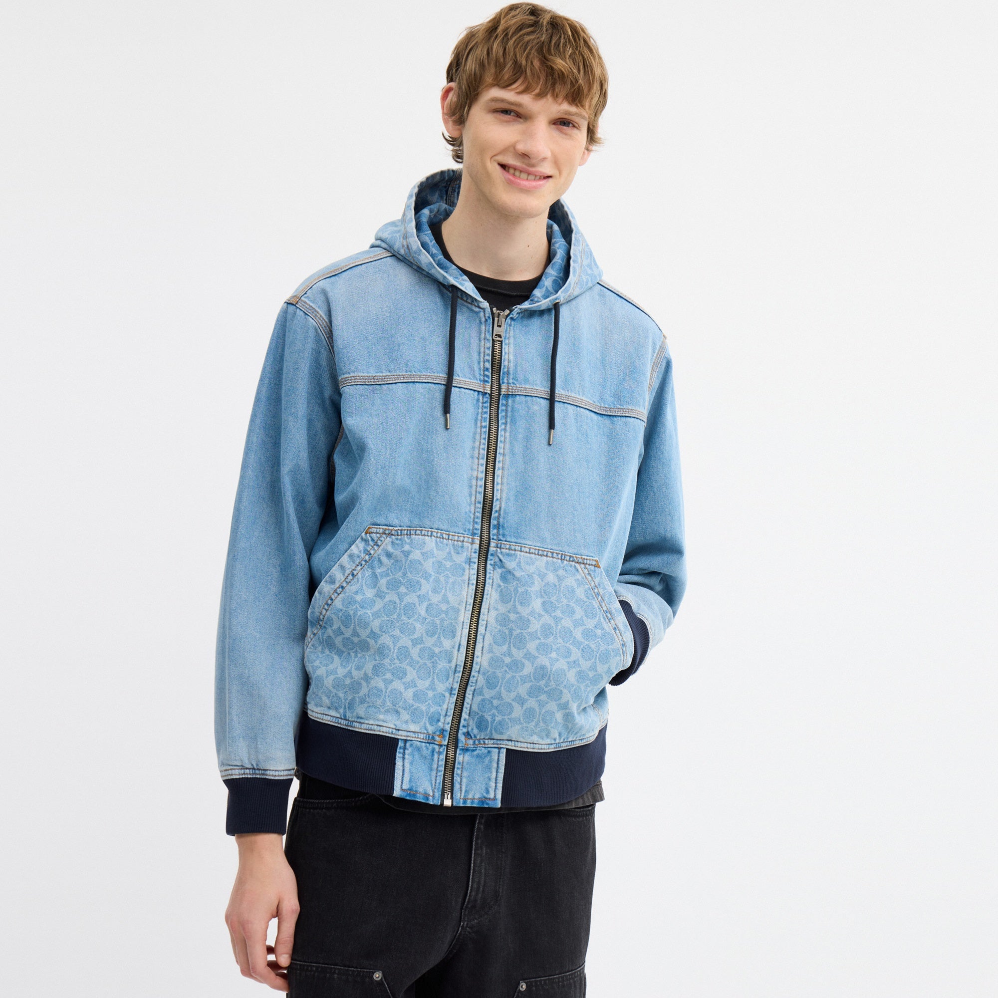 Signature Denim Zip Jacket